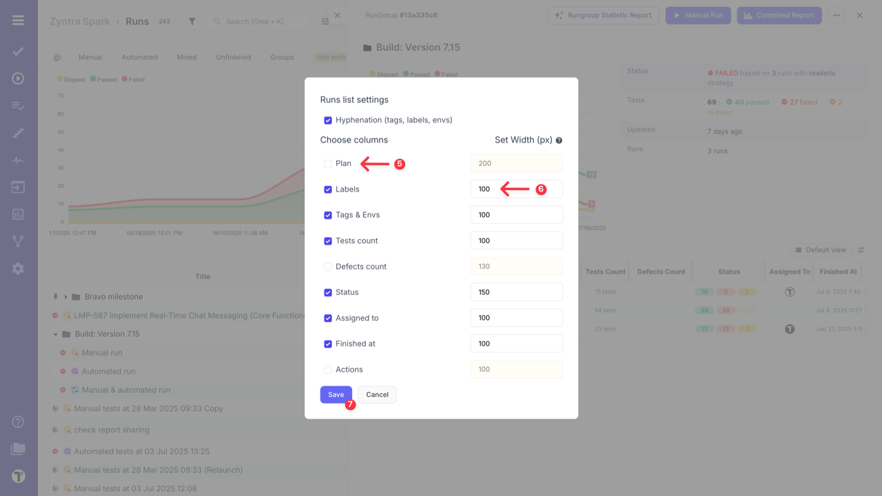 Testomat.io - Save changes